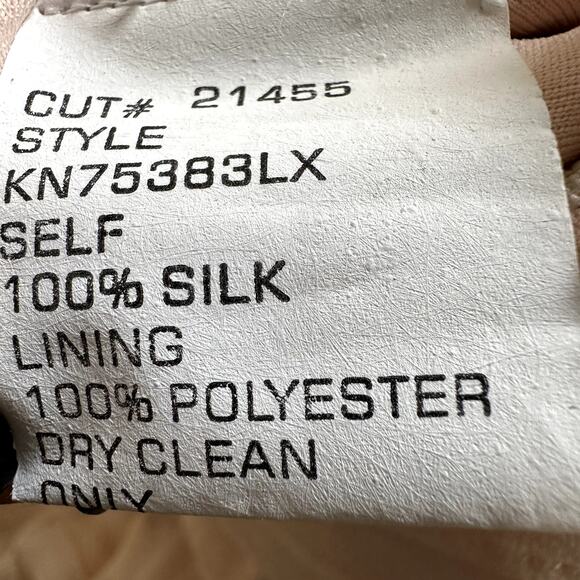 Tadashi Shoji Tiered Ruffle Dress Midi Strap Adjustable 100% Silk Pink 4 - Picture 6 of 8